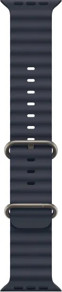 Apple Watch Series Ultra 2 49mm Natural Titanium Case with Navy Ocean Band One Size