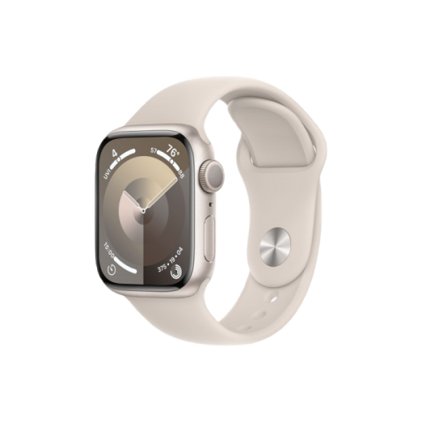 Apple Watch Series 9 45mm Starlight Aluminum Case Starlight Sport Band